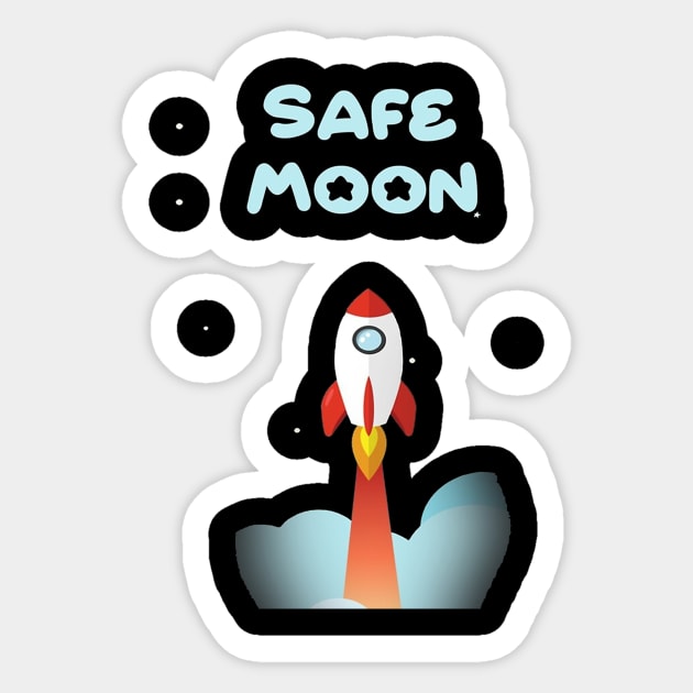 Safe Moon Sticker by Aleksandar NIkolic